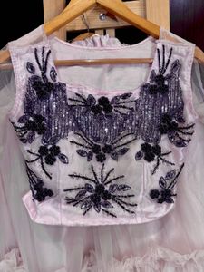 Elegant Hand Embroidered Lehenga Choli Set
