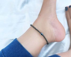 925 Pure Silver Evil Eye Anklet/Bracelet (1 Piece)
