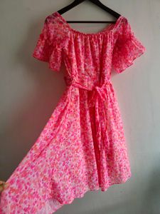 Pink Floral Dress