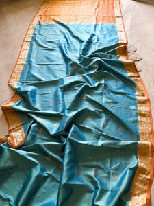 Pure Silk Kanjivaram Blue Lagoon