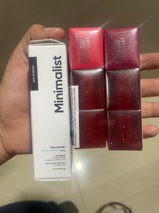 Minimalist naicinamide serum &amp; Maybelline tint