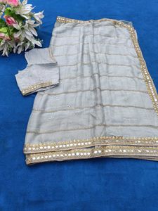 Gray Heavy Saree