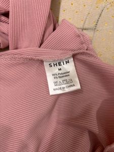 Pink Off-Shoulder Top