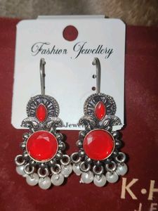 Red Fashion Jewellery Earrings