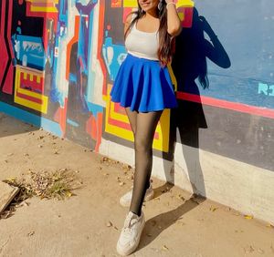 Tennis Blue Skirt