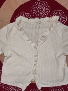 Ruffled Knit Top