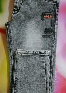 Brand New Gray And White Denim Jeans for boys 2