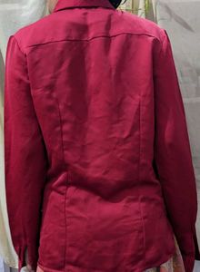 Reddish Pink Satin Top 💃🏽