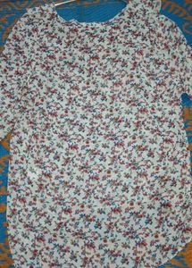 Floral Print Tunic Top
