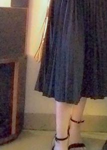 Black Pleated A-line dress 🖤🔥