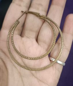 Golden Double Layered Hoops