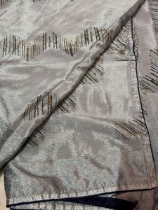 Elegant Grey Saree with Blouse