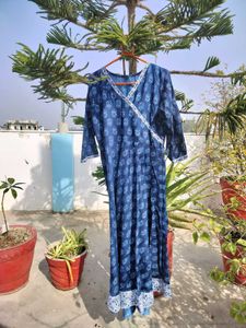 Elegant Blue Printed Kurta