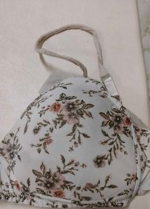Floral Print Bra