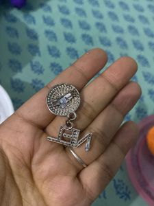 Broach NEL Initial Rhinestone Charm