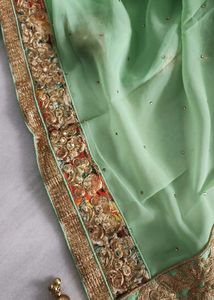 Green saree