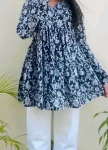 Floral Print Kurta