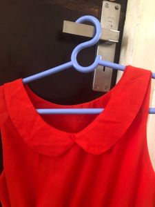 Tangerine Peplum Top🧶