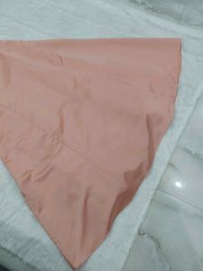 Peach Satin Gown