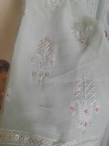 A Shiffon Kurta Suit With Bottom