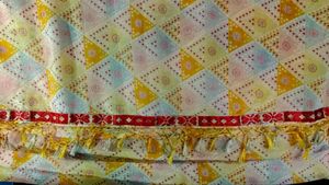 Yellow Patterned Saree