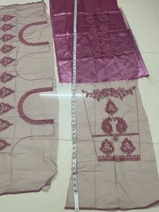Mauve Embroidered Lehenga Choli Set