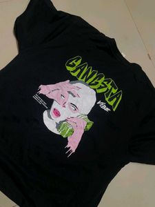 Graphic Print Black T-Shirt