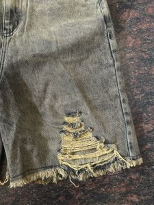 Distressed Denim Shorts