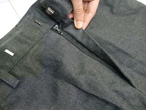 Gray Casual Pants