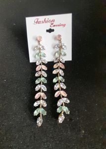 Beautiful Stoned Long Earrings