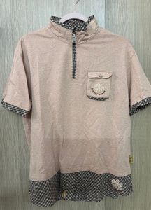 Beige Layered Puppy Tee