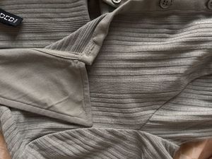H&amp;M Sage Green Collared Skater Dress