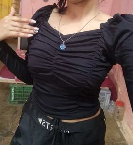 Black Western Top