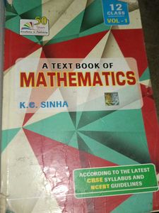 Class 12 Mathematics Textbook