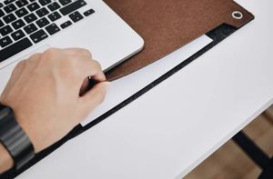 Laptop Keyboard Mouse Felt Pad with Paper and Pen