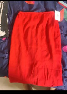 Branded Red Skirt