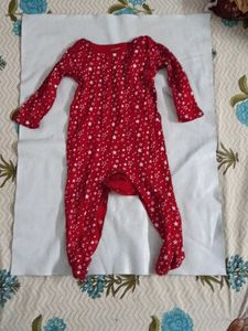 Cute Red Star Baby Romper