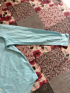 Polo ralph lauren shirt aqcua blue colour