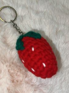 Cute Strawberry Keychain