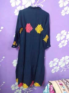 Navy Blue Midi Dress