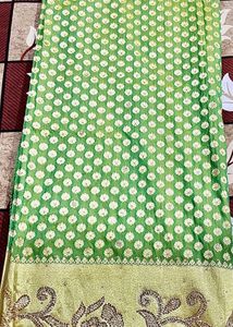 Green Floral Saree