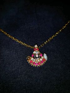Gold Chain with Religious Pendant