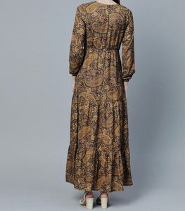 Paisley Print Maxi Dress