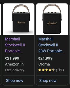 Marshall Stockwell Black Speaker