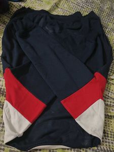 Striped Colour Block Sweatshirt