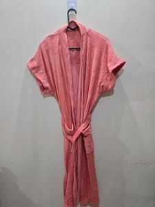 Salmon Terry Cloth Robe