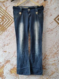 Low Rise Flare Jeans