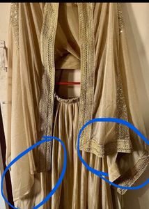 Elegant Gold Lehenga With Dupatta