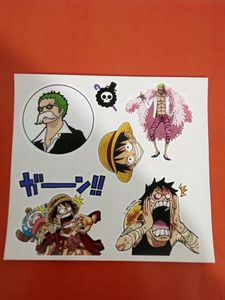 32 One-piece Laptop Stickers With 11 Jujutsu Kaisen Stickers Combo