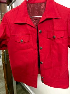 Red Short Sleeve Jacket